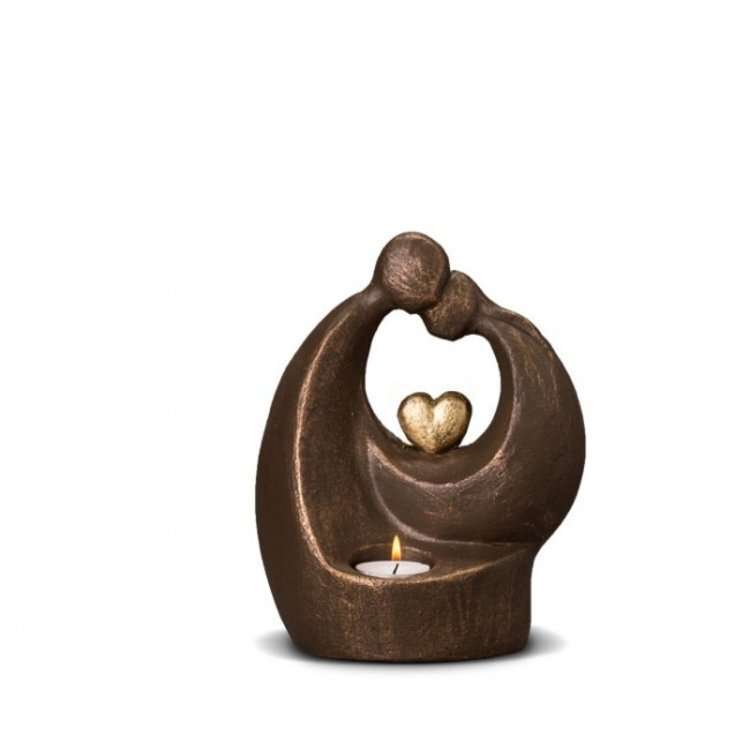 Keramische urn - Verlichte Troost brons klein waxine - 1 Liter