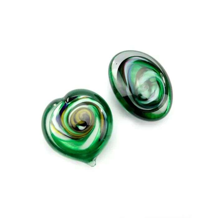 Glazen urn - Memorie Pebble groen - 0,02 Liter - Afbeelding 8