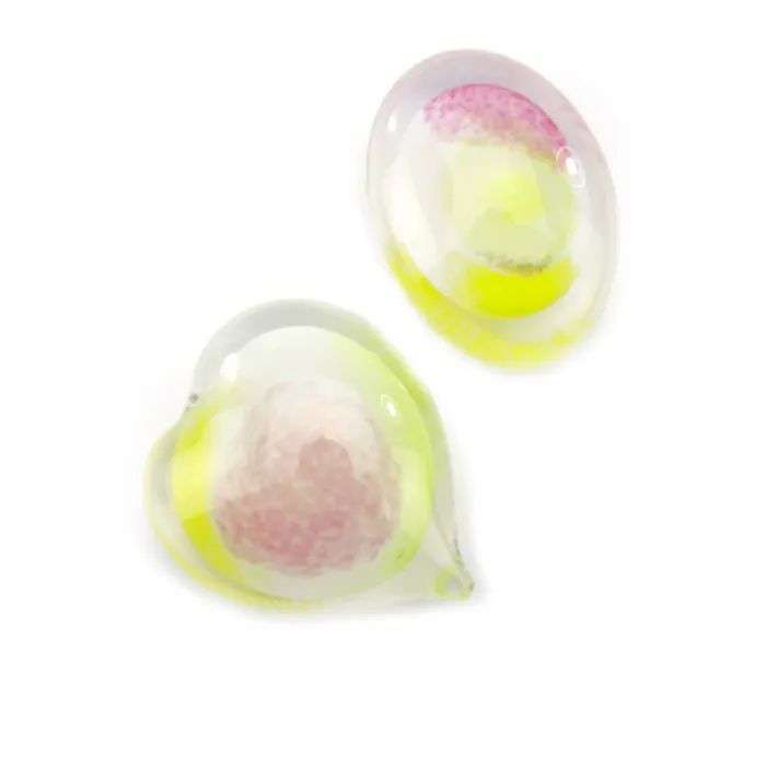 Glazen urn - Memorie Pebble Hart pastelkleuren - 0,02 Liter - Afbeelding 4